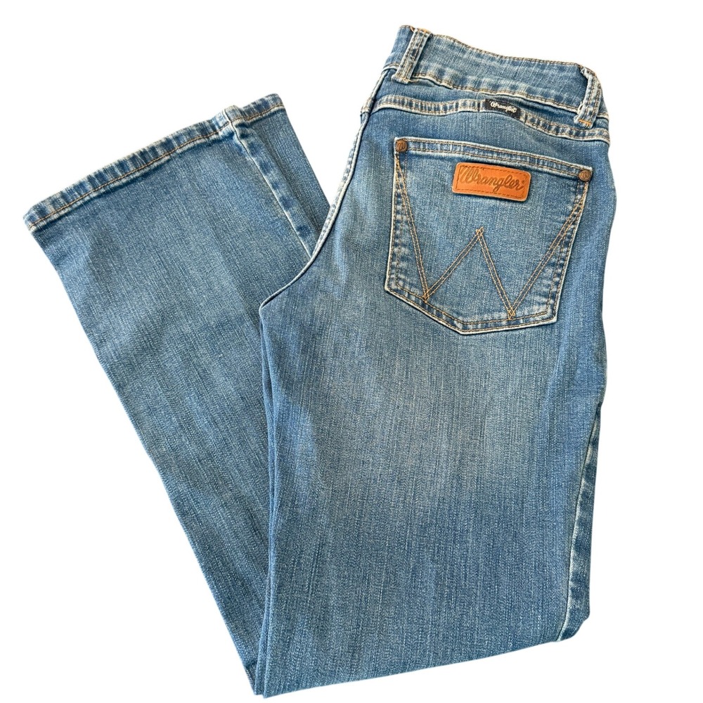 Wrangler Retro Mae Mid Rise Boot Cut Jeans 9x30 Blue 1009MWZKN Western Women's